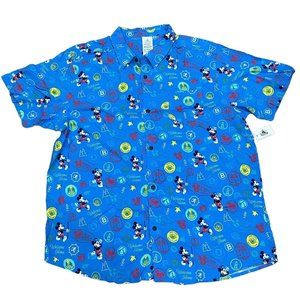 Mickey Mouse Disney Vacation Club Button-Down Shirt Men's Size Small NWT